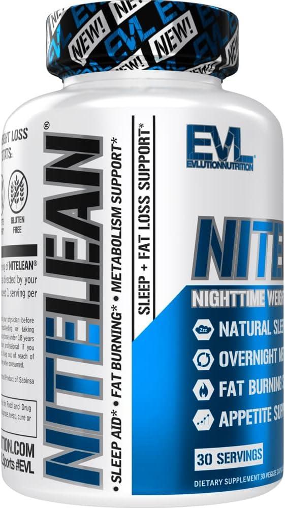 Evlution Nutrition NiteLean - Nighttime Weight Loss Support - 30 Servings