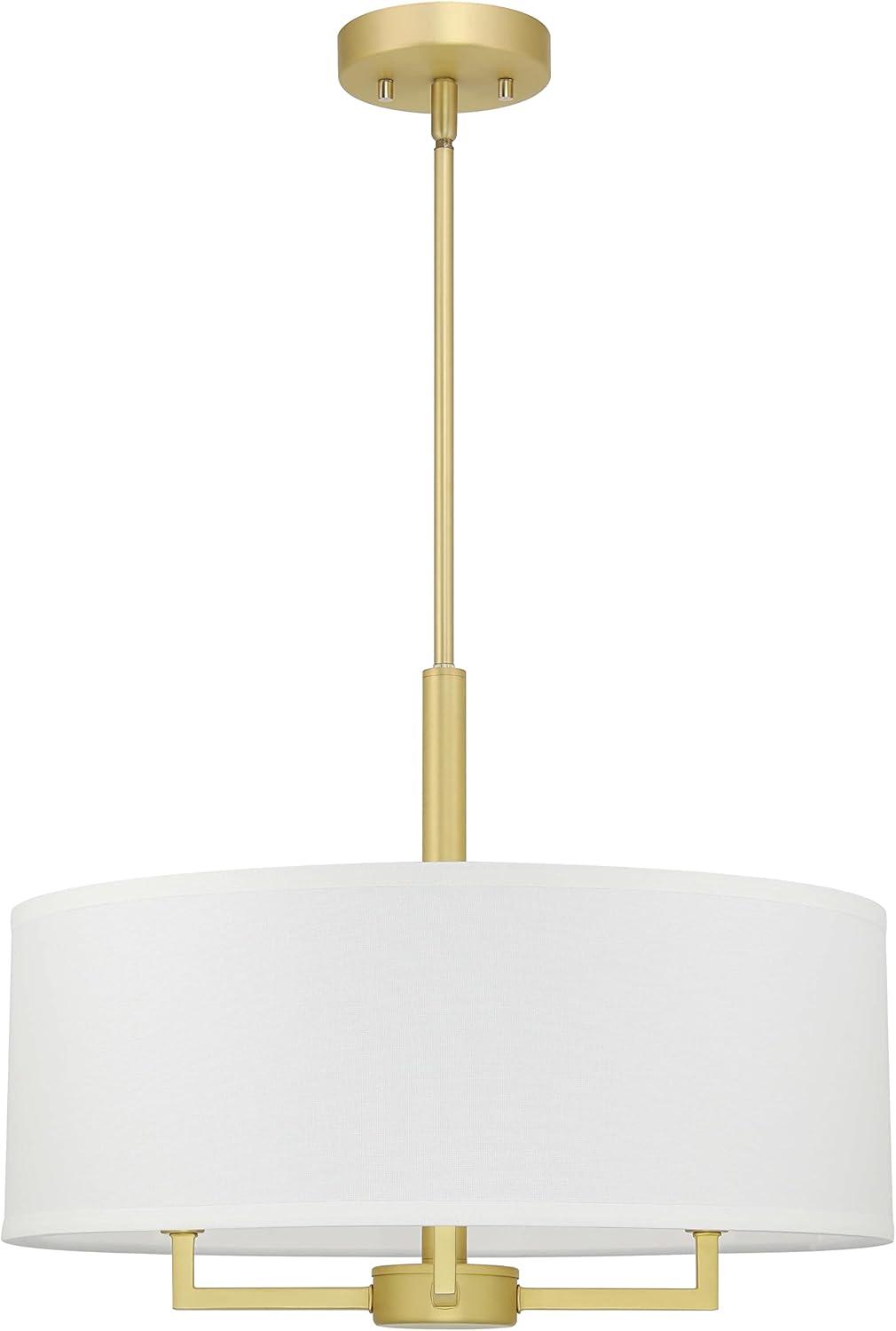 Enio 4 - Light Brass Drum Pendant