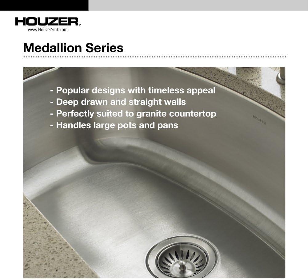 Medallion Designer 31.5'' L Undermount Single Bowl Stainless Steel Kitchen Sink