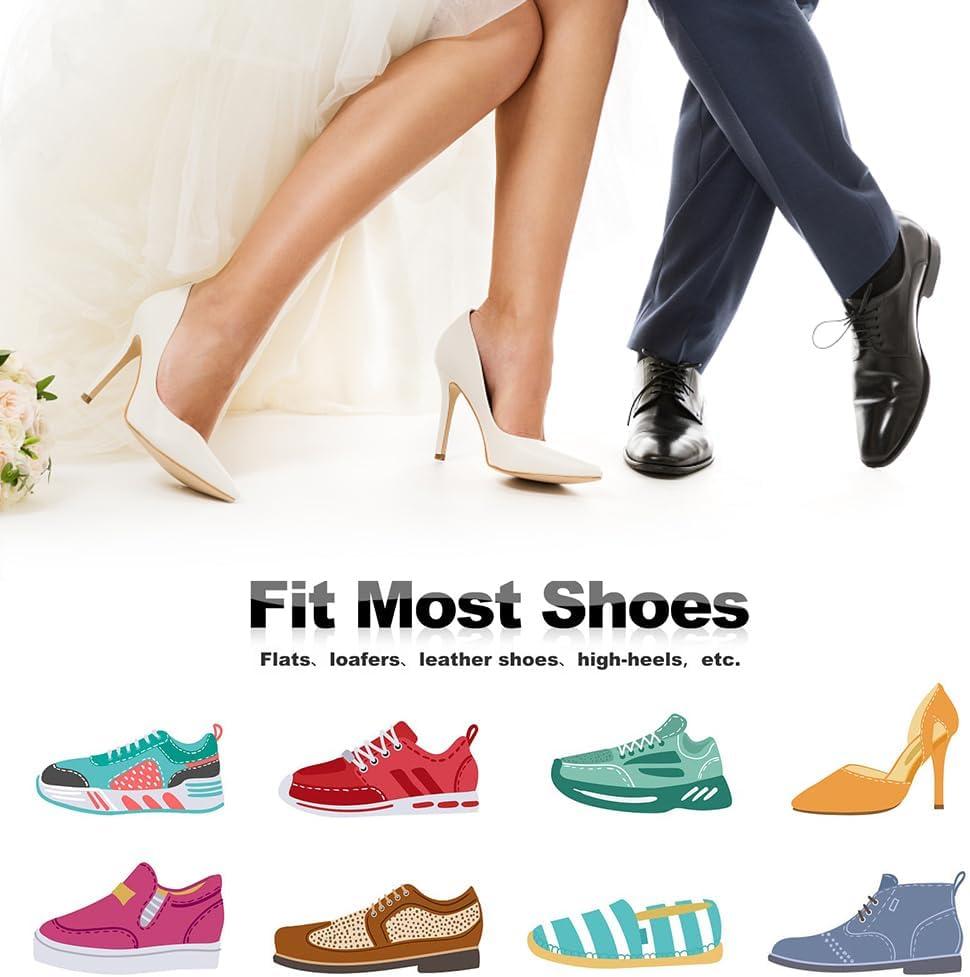 Heel Grips Liner Cushions Inserts for Loose Shoes Heel Pads and Metatarsal Pads for Shoes Too Big Women Men Prevent Heel Pain Blisters (Beige+Black)