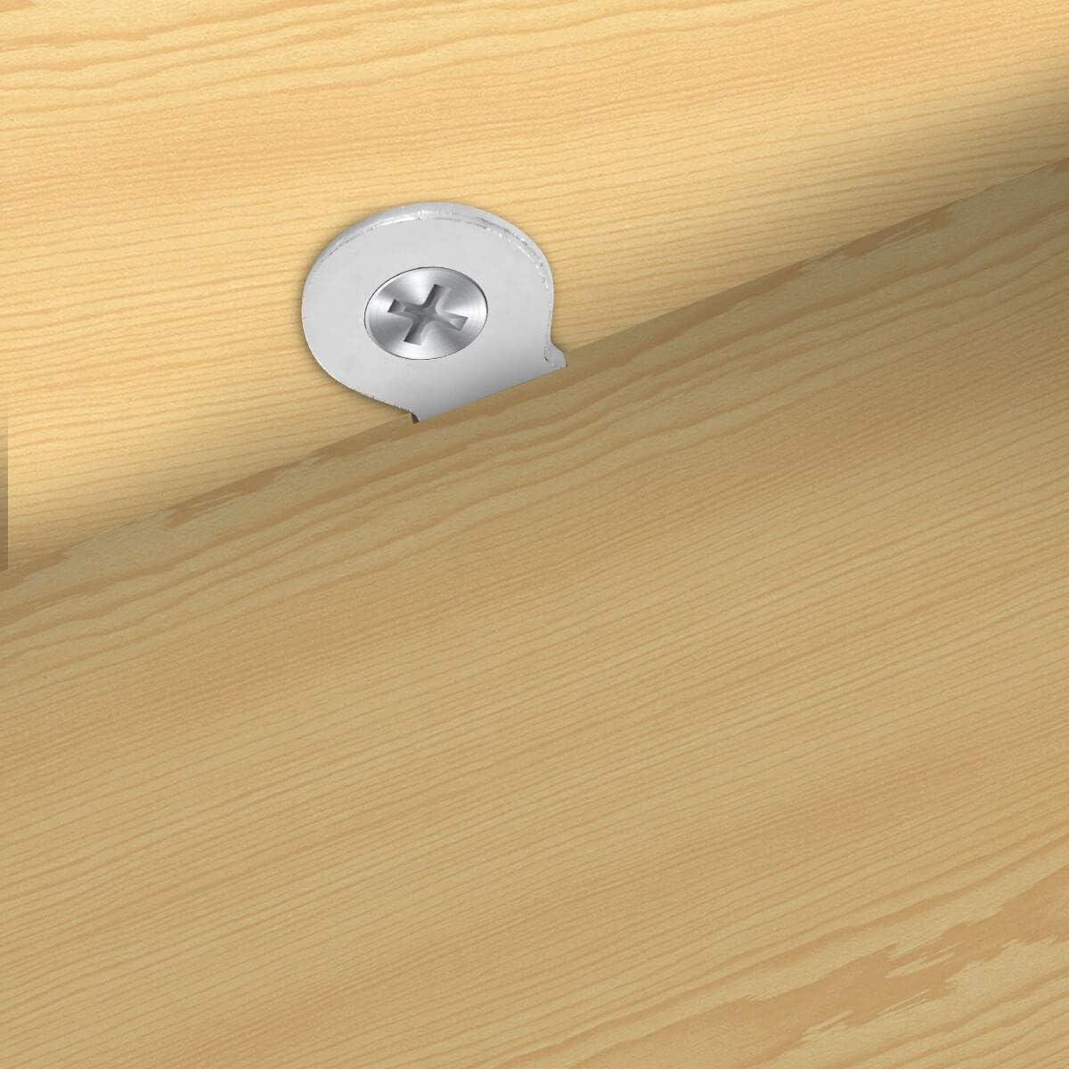 20 Pack Figure 8 Steel Desk Top Fastener Clip - Heavy Duty Figure-Eight Fasteners Clips Attaching a Table, Solid Steel, 12 Gauge