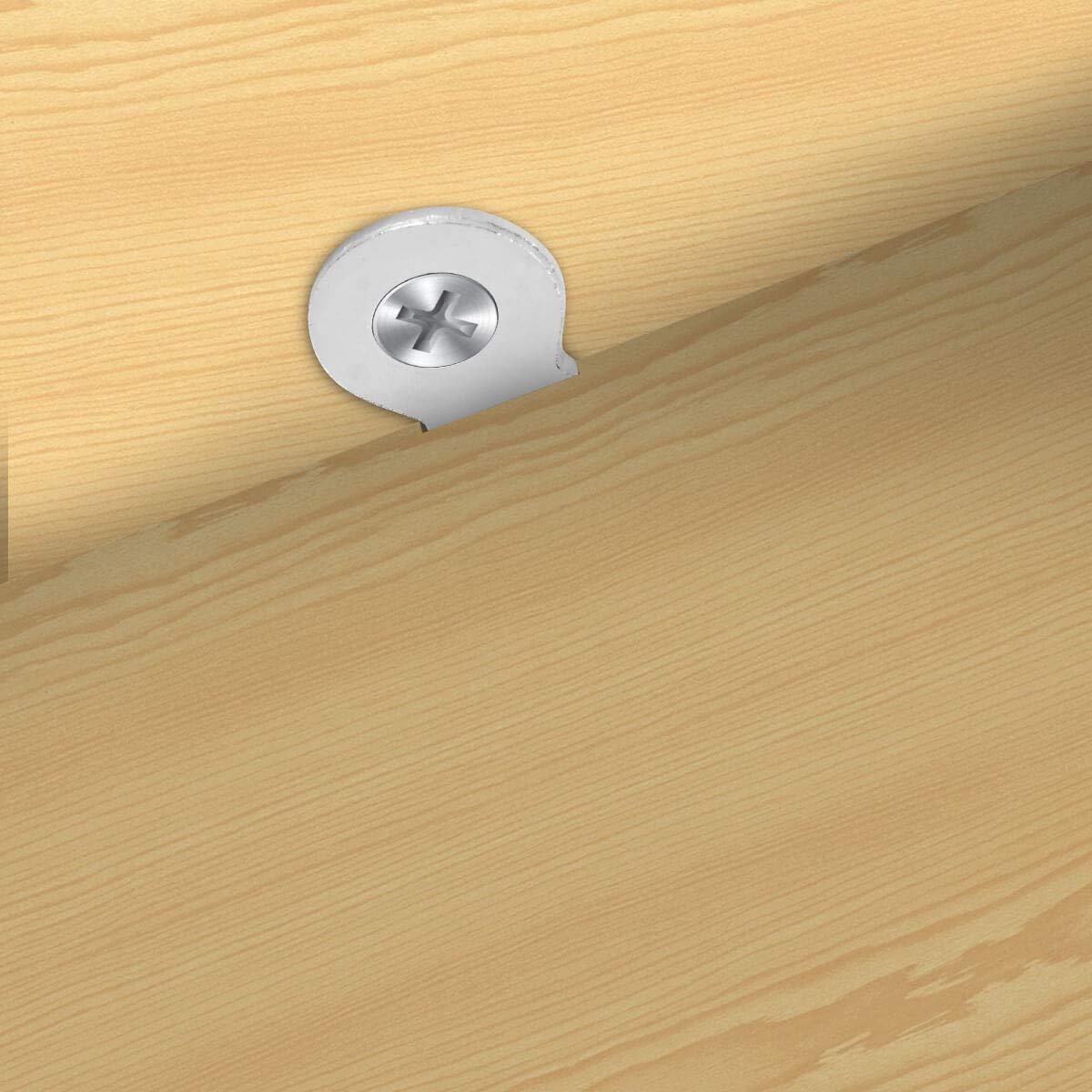 20 Pack Figure 8 Steel Desk Top Fastener Clip - Heavy Duty Figure-Eight Fasteners Clips Attaching a Table, Solid Steel, 12 Gauge