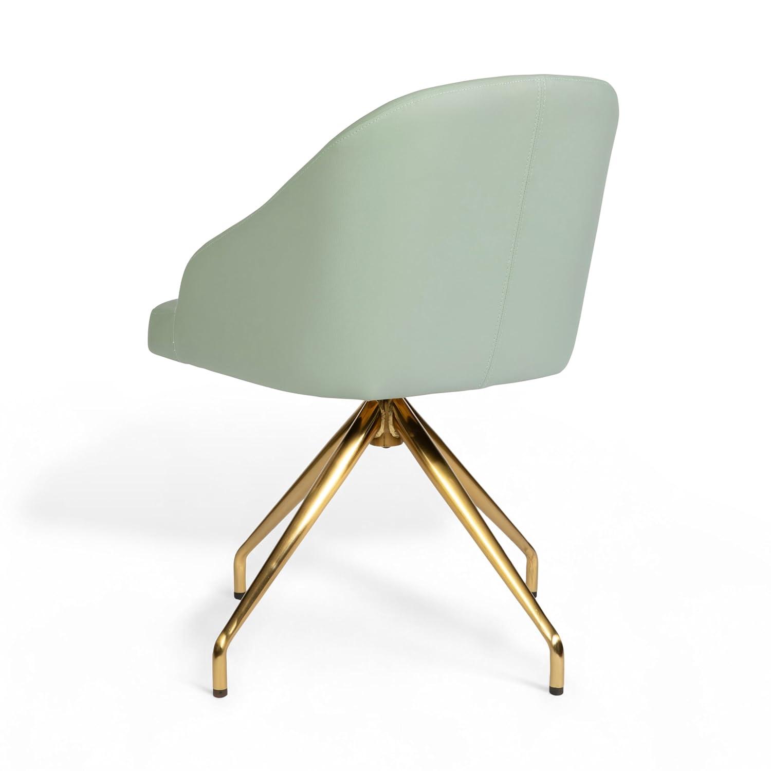 Martha Stewart Martha Stewart Sora Upholstered Stationary Swivel Home Office Chair