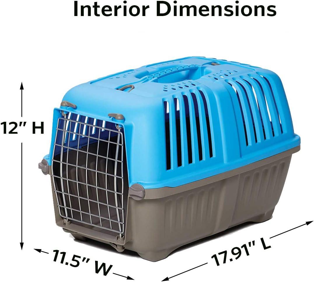 MidWest Homes for Pets 19 inch Spree Travel Pet Carrier for Dog or Cat with Steel Door, Blue