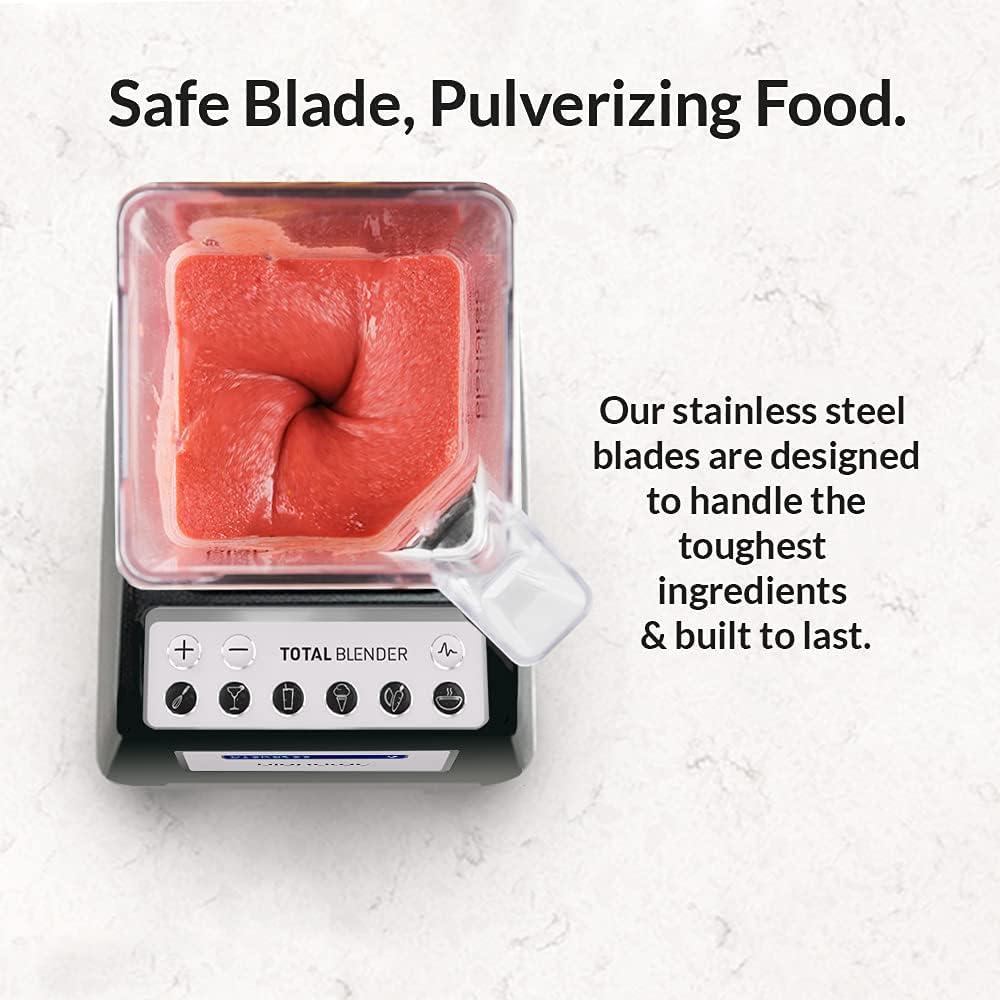 Blendtec Total Classic Original Blender - WildSide+ Jar (90 oz) and Blendtec GO™ Travel Bottle (34 oz) BUNDLE - Professional-Grade Power - 6 Pre-programmed Cycles - 10-speeds - Black