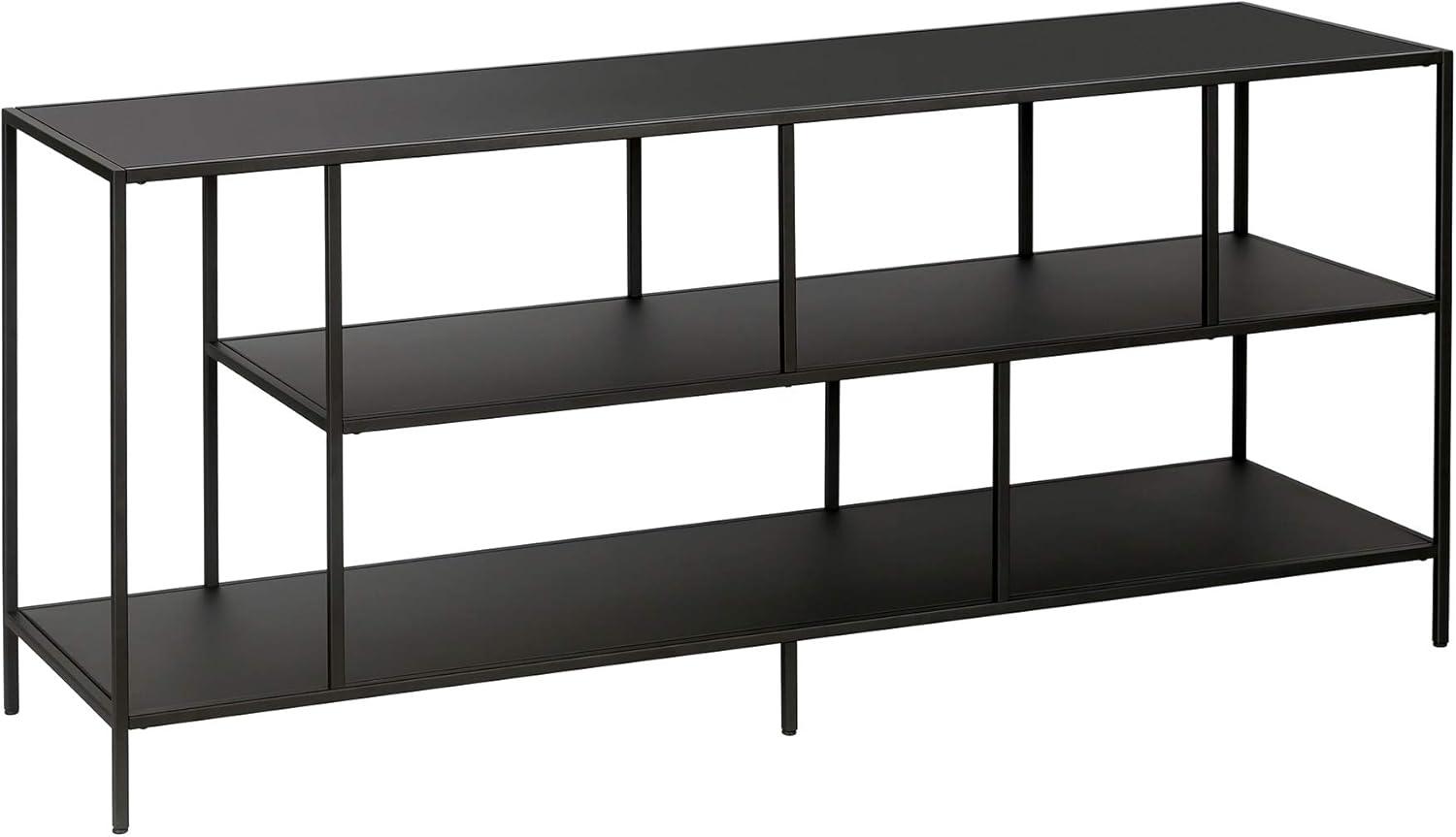 Three Shelf TV Stand in White - Henn&Hart