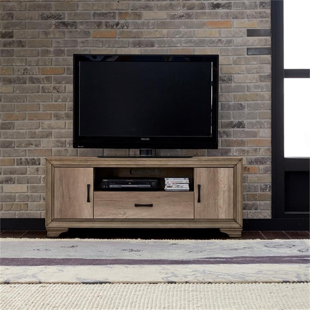 Sun Valley 60" Light Brown TV Console with Cabinet