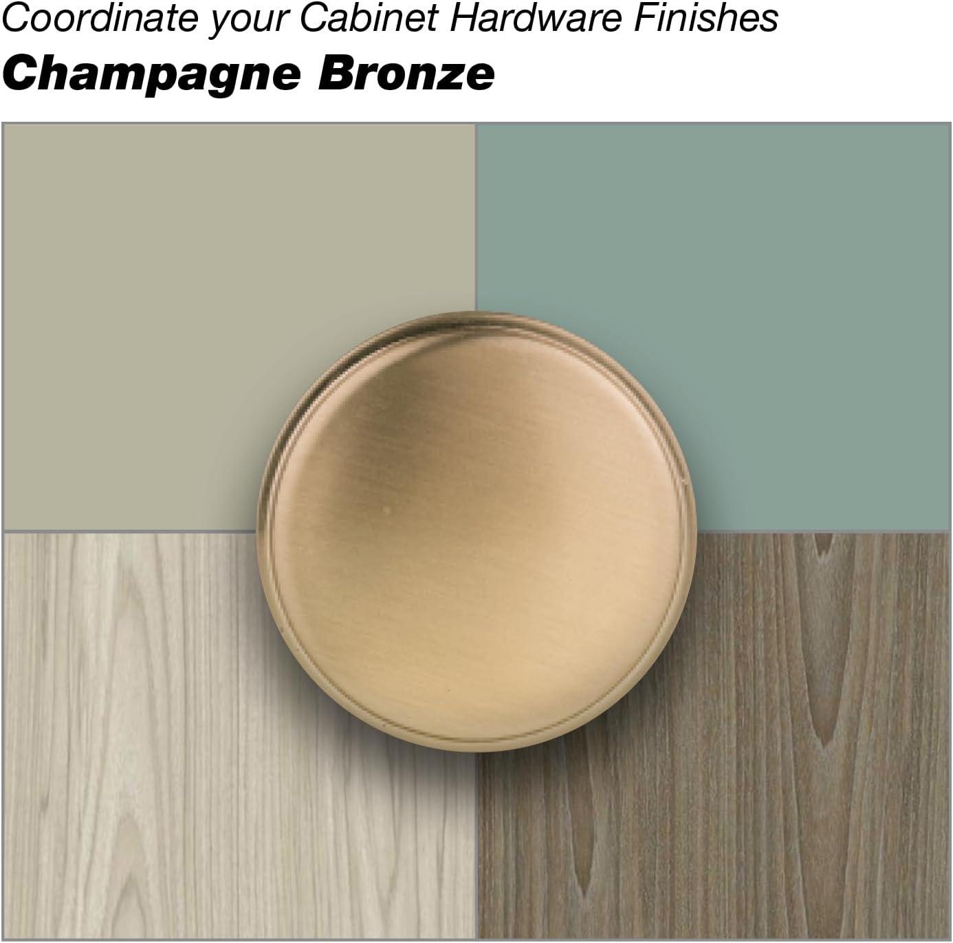 Brushed Champagne Bronze Modern Cabinet Edge Pull Handle