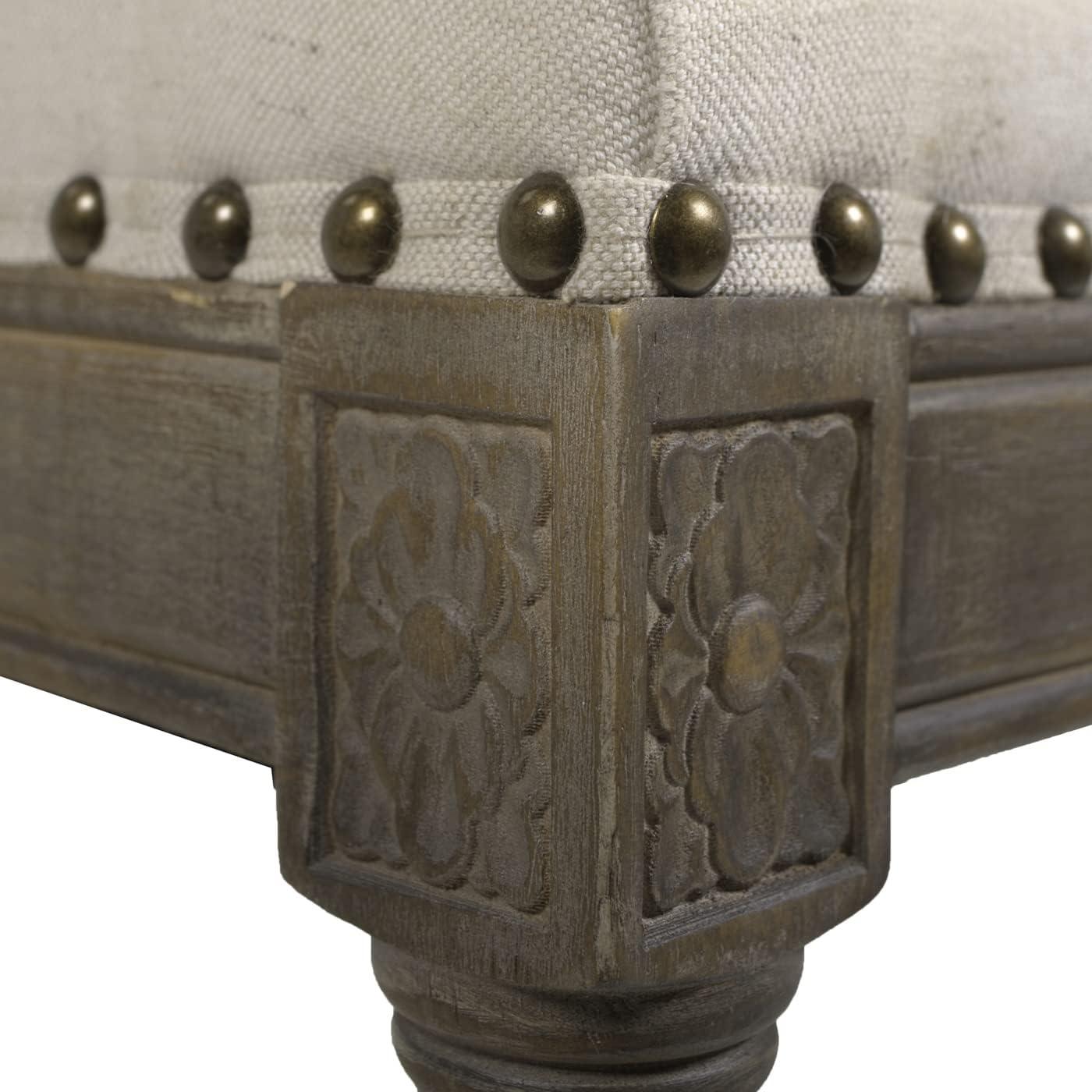 Jennifer Taylor Home Paris 26.5" Farmhouse Counter Height Bar Stool Light Beige