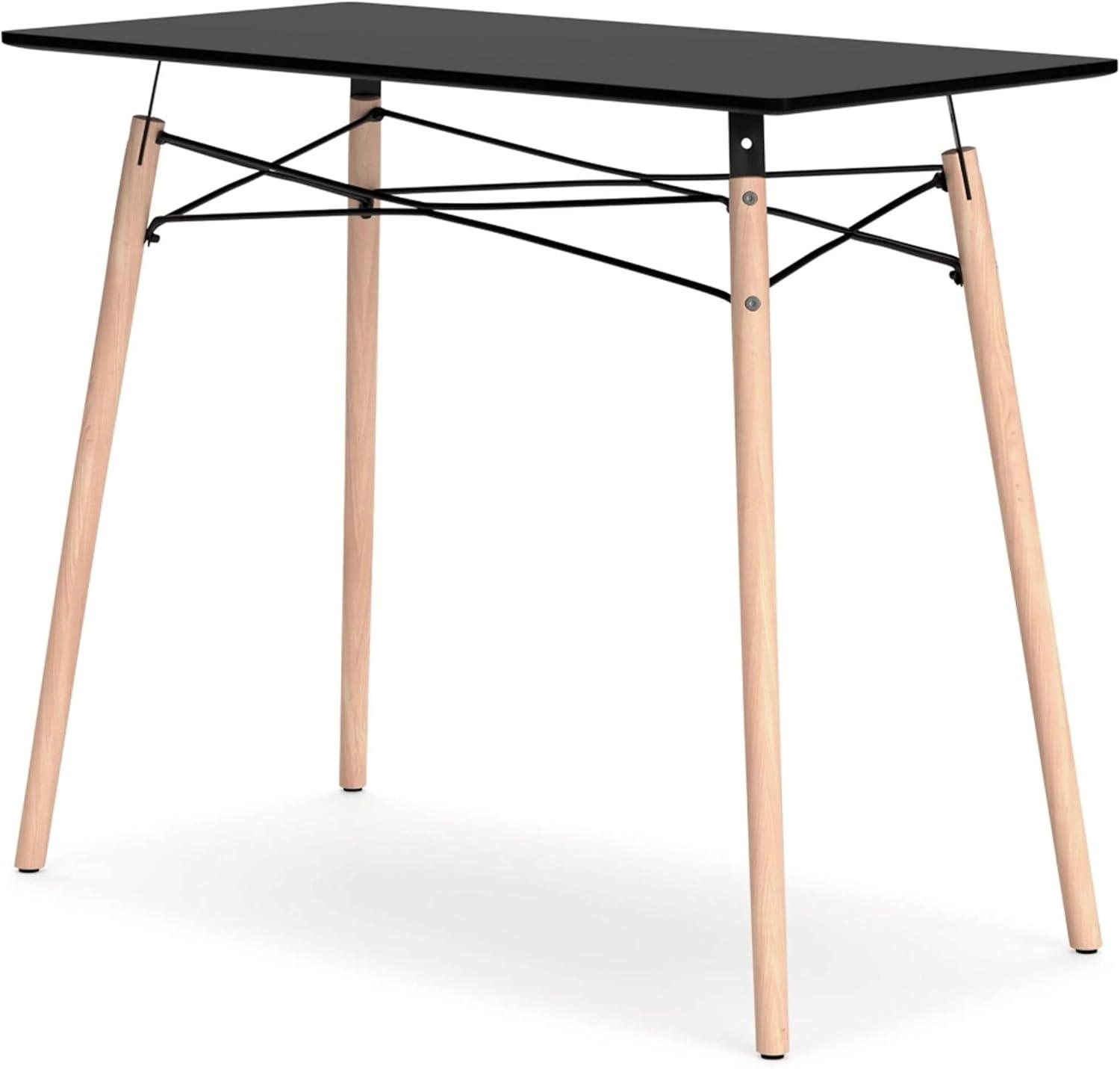 Signature Design by Ashley Contemporary Jaspeni Home Office Desk, Black/Natural