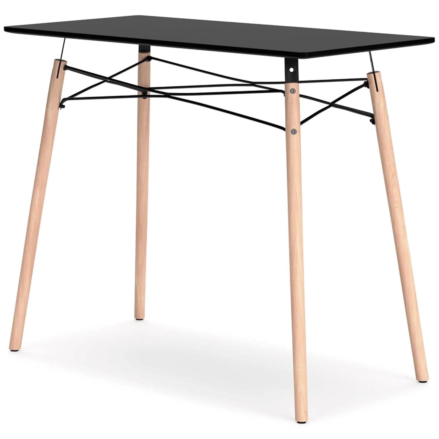 Signature Design by Ashley Contemporary Jaspeni Home Office Desk, Black/Natural