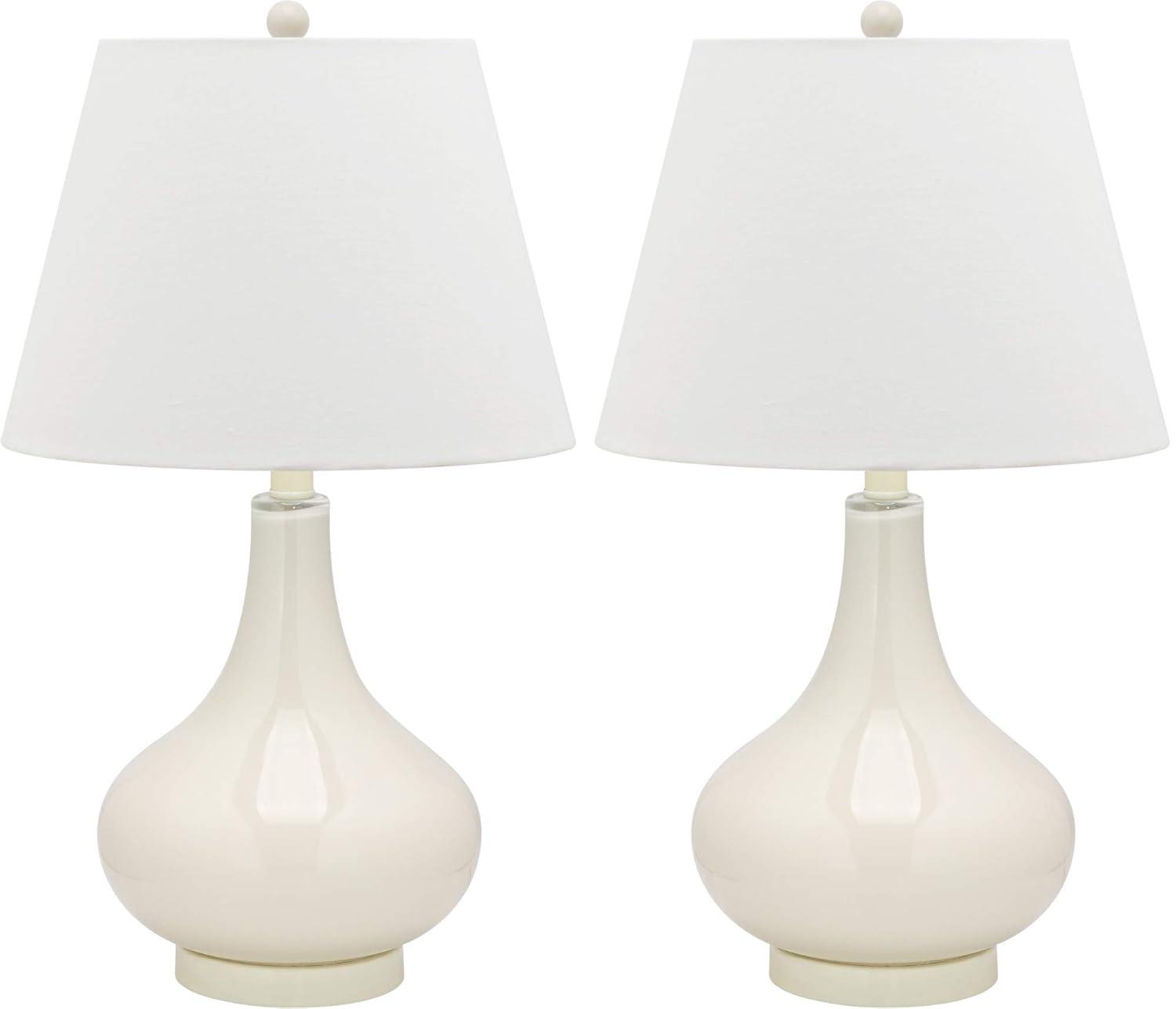Amy Gourd Table Lamp (Set of 2) - 24 Inch Height - LIT4087 - Green - Safavieh