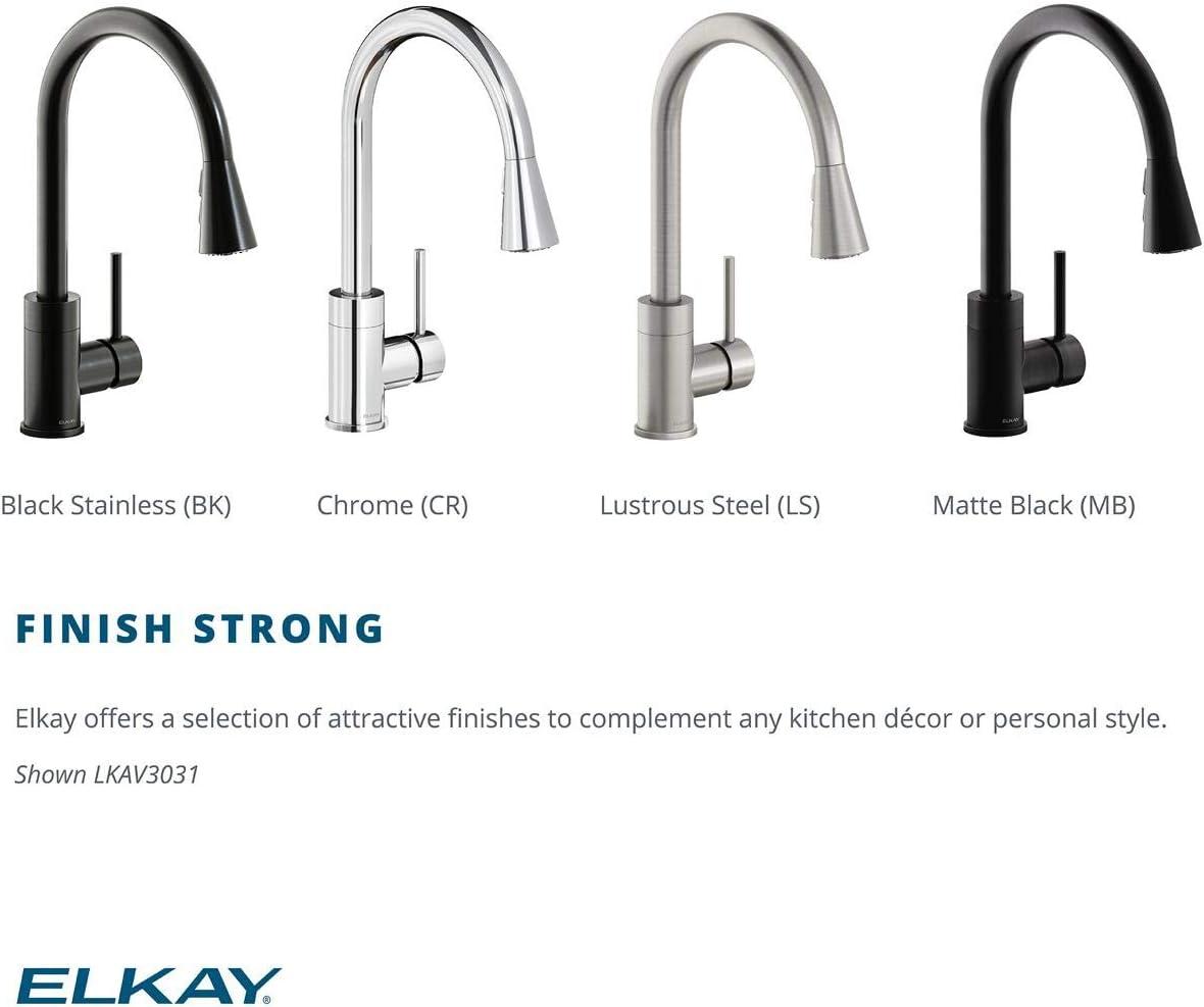 Chrome Single Handle Kitchen Faucet with Pull-Down Spray