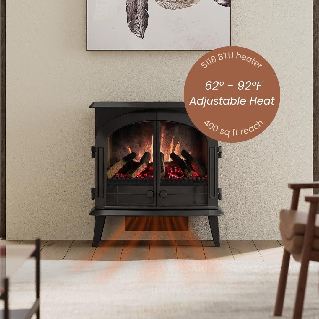 Modern Ember Modern Ember Harlowe 26-in Smart Electric Fireplace Stove Heater