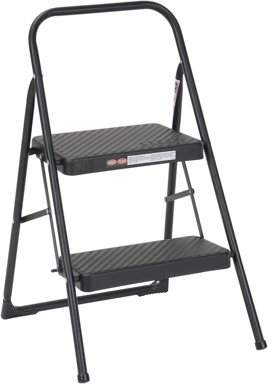 COSCO 2-Step Household Folding Steel Step Stool