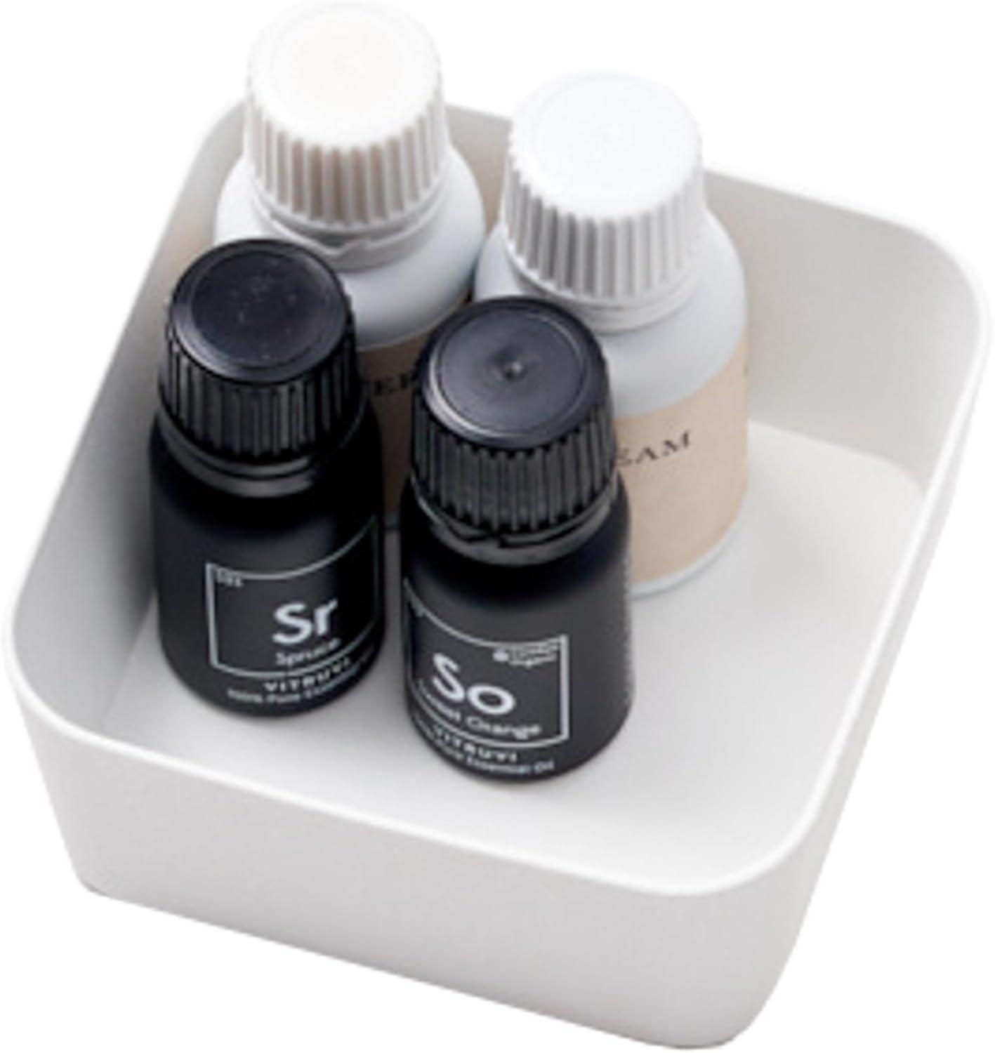 Yamazaki Home Space Saving Vanity Tray, Square, Steel, Small