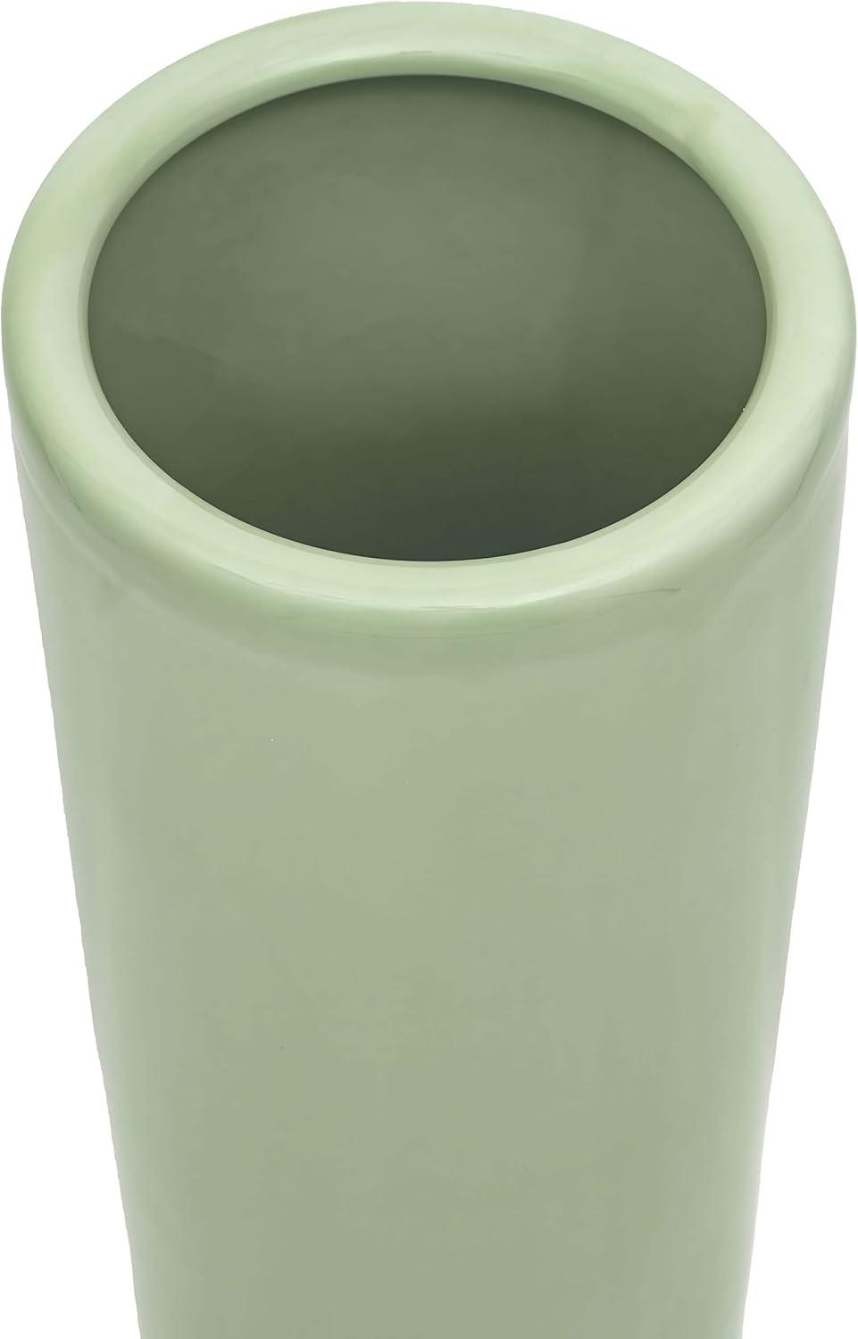 24" Porcelain Umbrella Stand Celadon