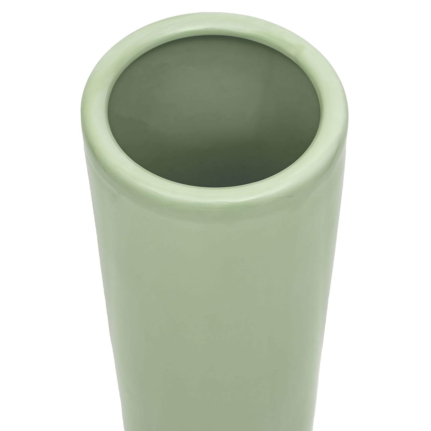 24" Porcelain Umbrella Stand Celadon