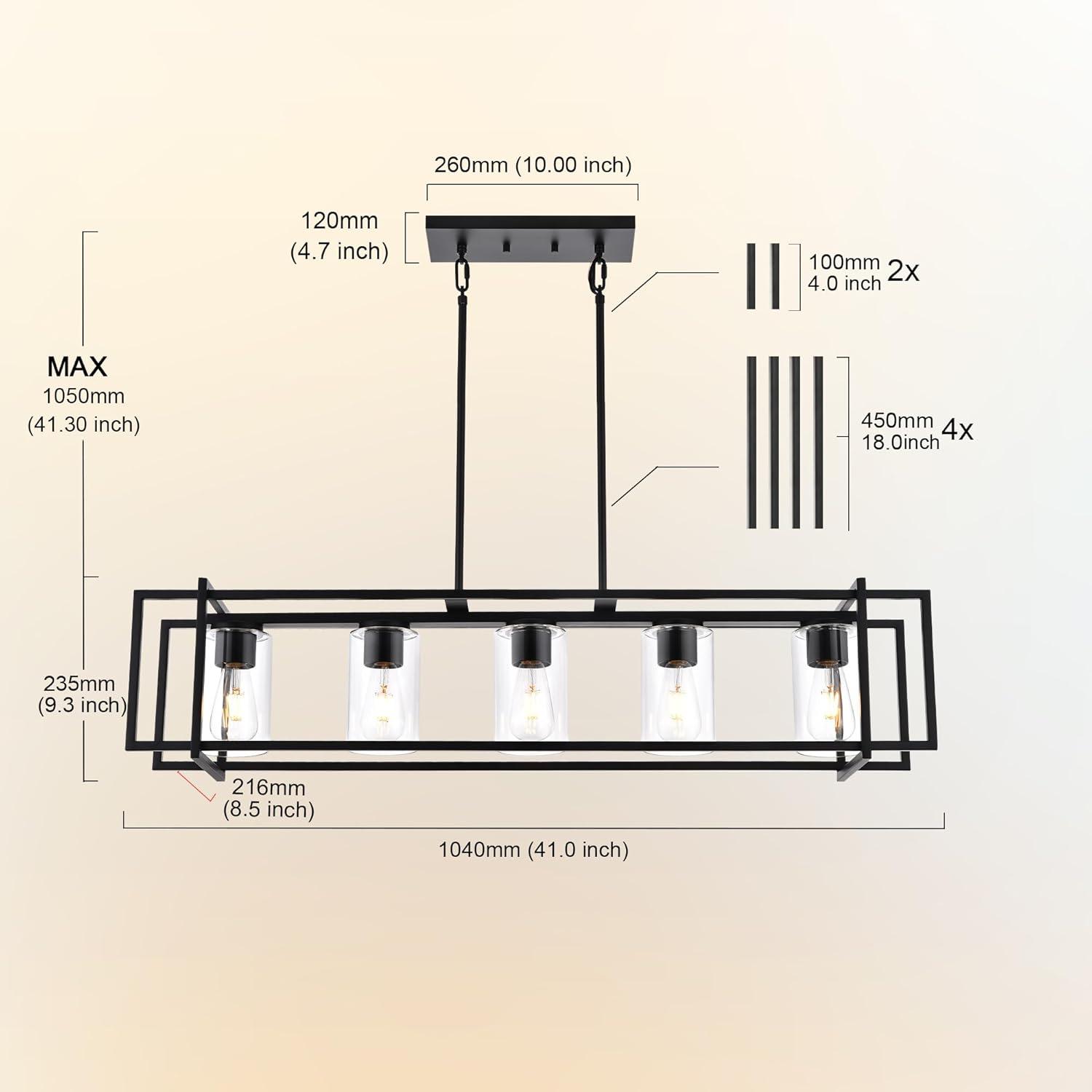 Lafrance 5 - Light Kitchen Island Pendant