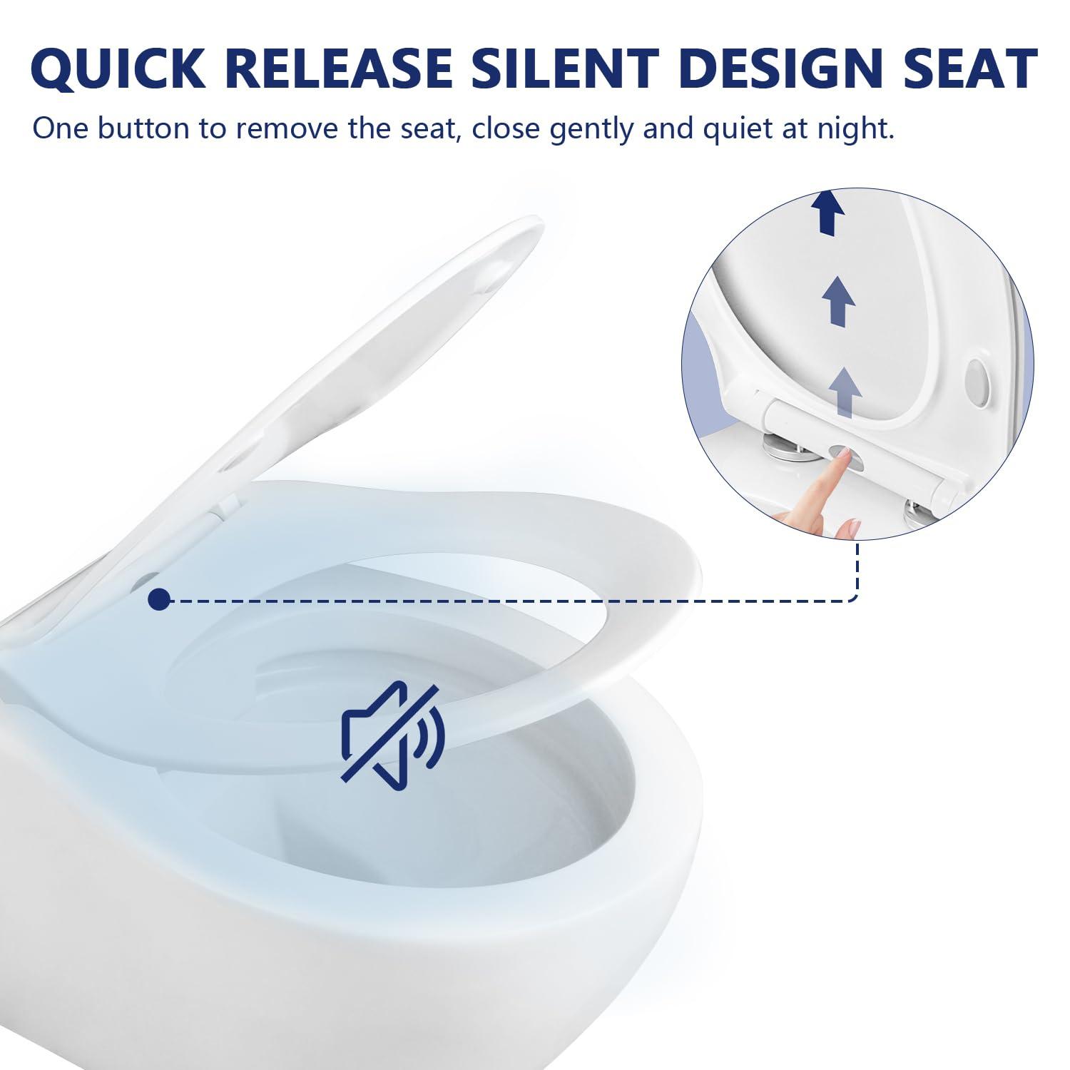 Liberty 1.6 GPF Elongated Wall Hung Toilets (Seat Included)