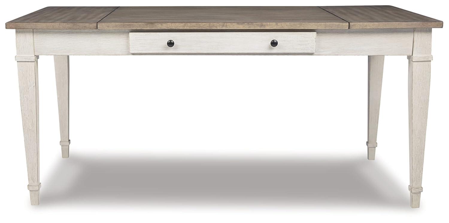 Signature Design by Ashley Casual Skempton Dining Table, White/Light Brown