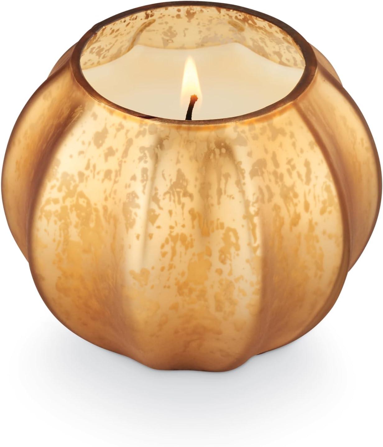 ILLUME Gilded Leaves Collection, Mercury Pumpkin Candle