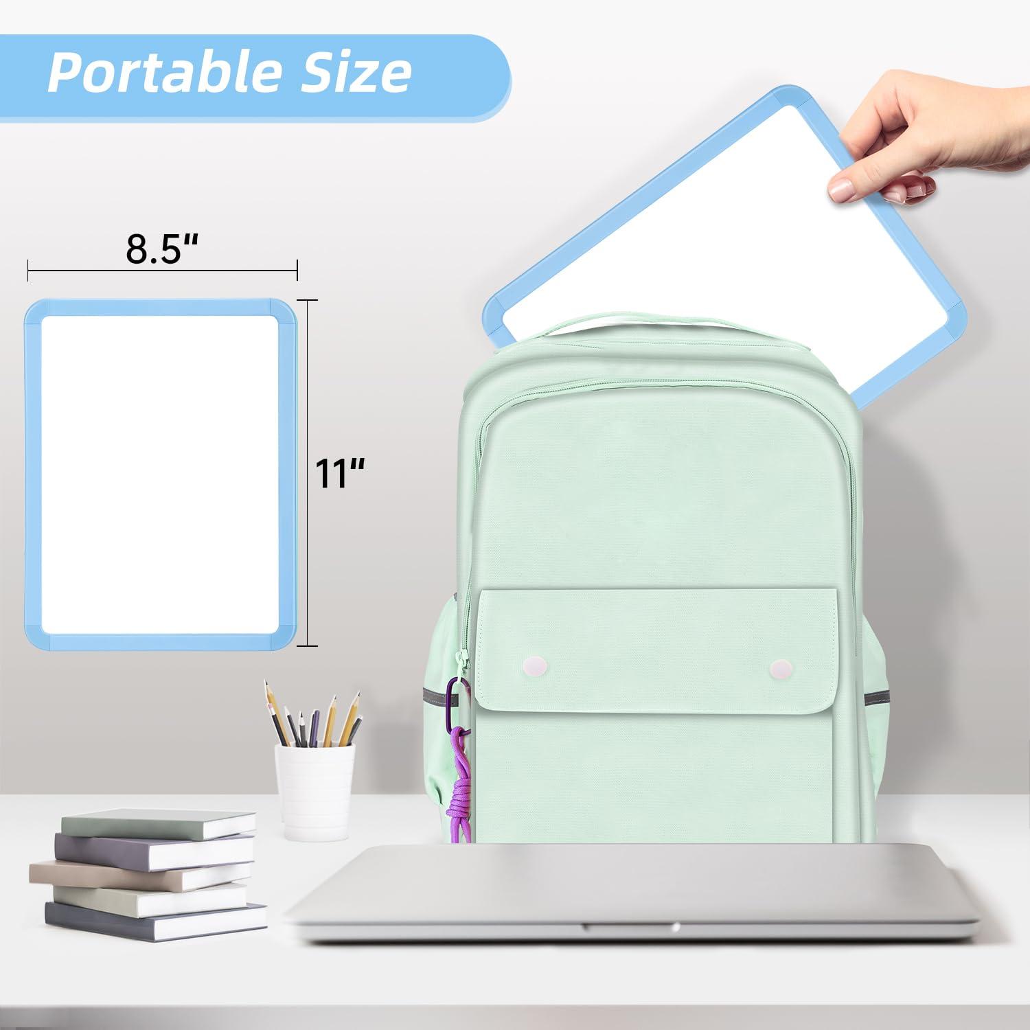 VUSIGN Small Dry Erase Whiteboard, 8.5 x 11 Inches White Board for Kids, Students, Fridge, Locker, Mini Dry Erase Board