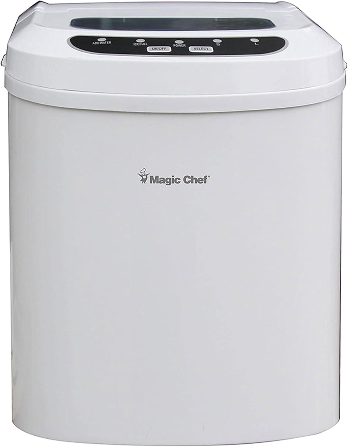 Magic Chef White Portable Countertop Ice Maker with Digital Control