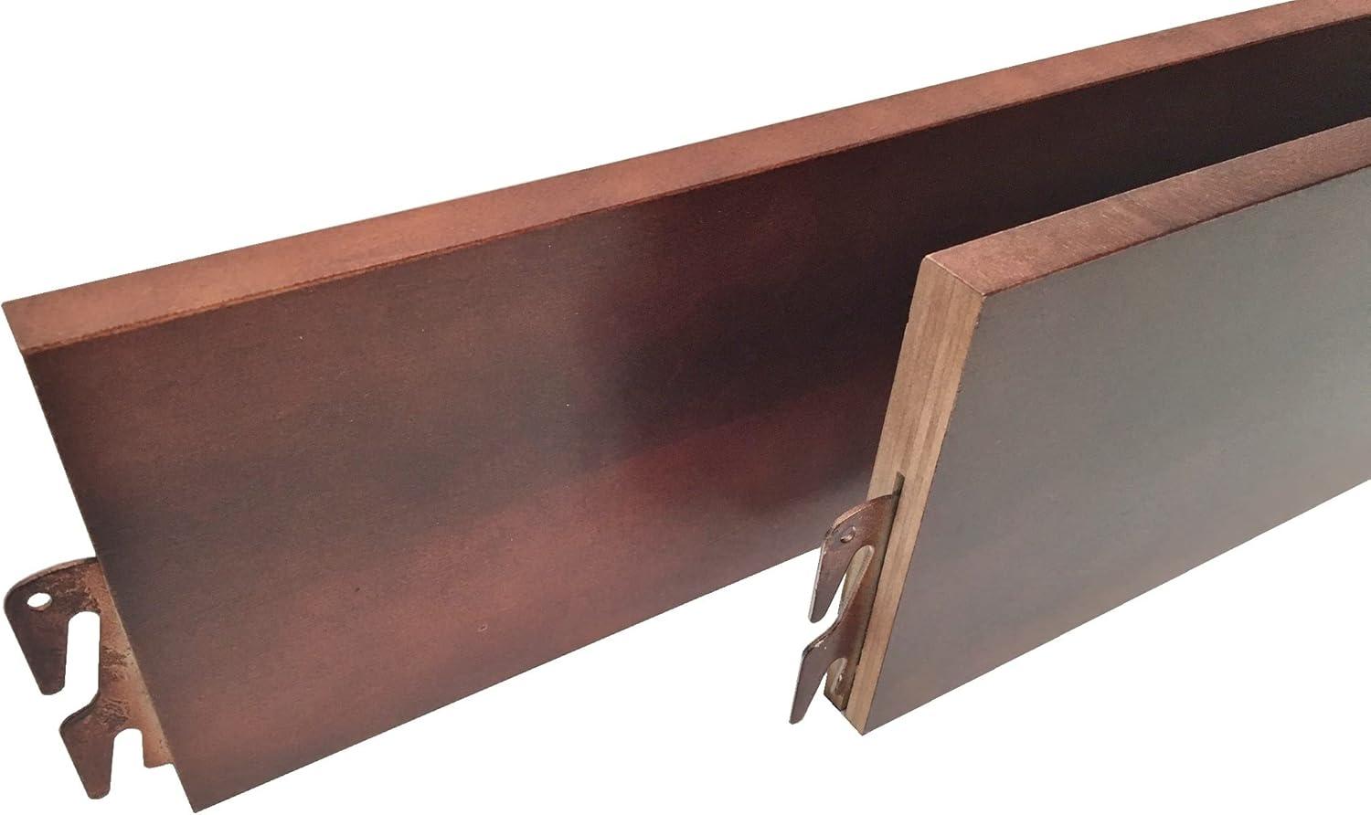 B&H Panel Wooden Bed Rails, Cherry Finish, Hook-On