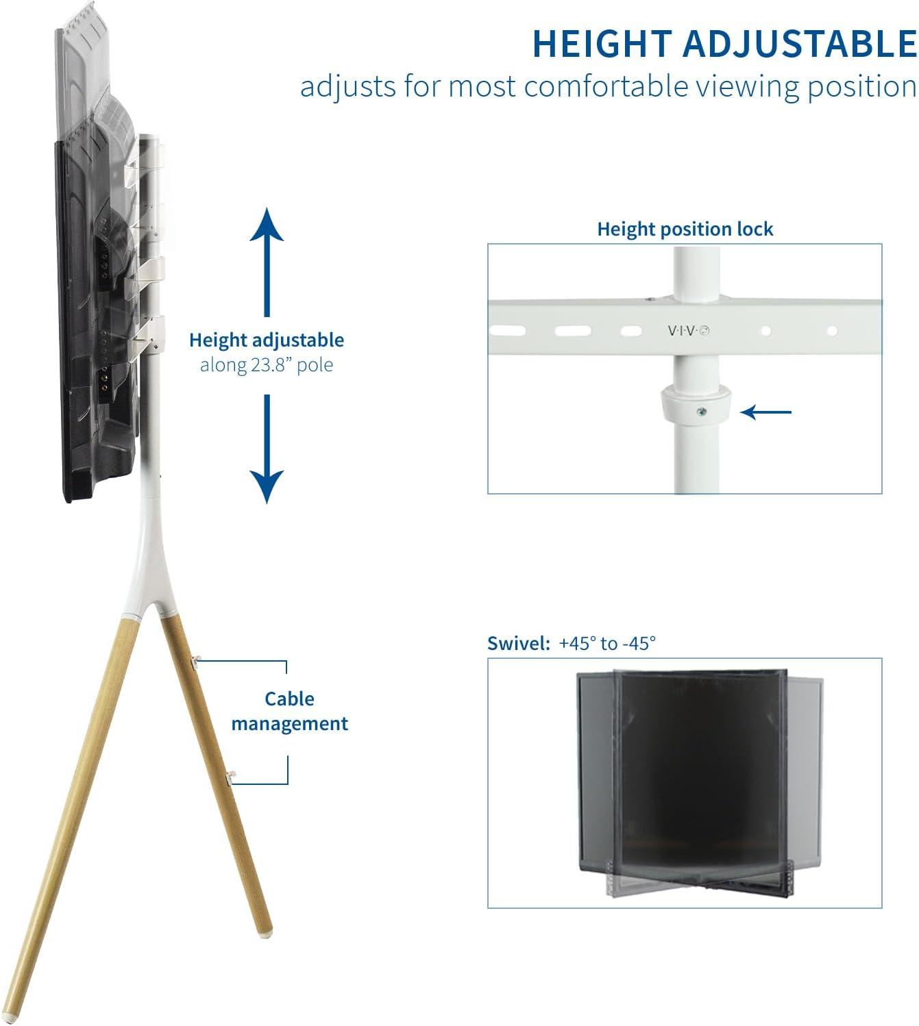 VIVO Easel Studio TV Floor Stand for 45" - 65" Screens (TV65A series)