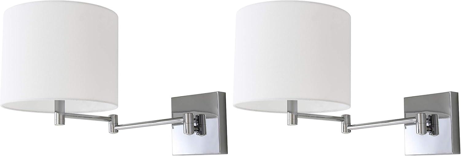 Lillian Wall Sconce (Set of 2) - LIT4408 - Chrome - Safavieh
