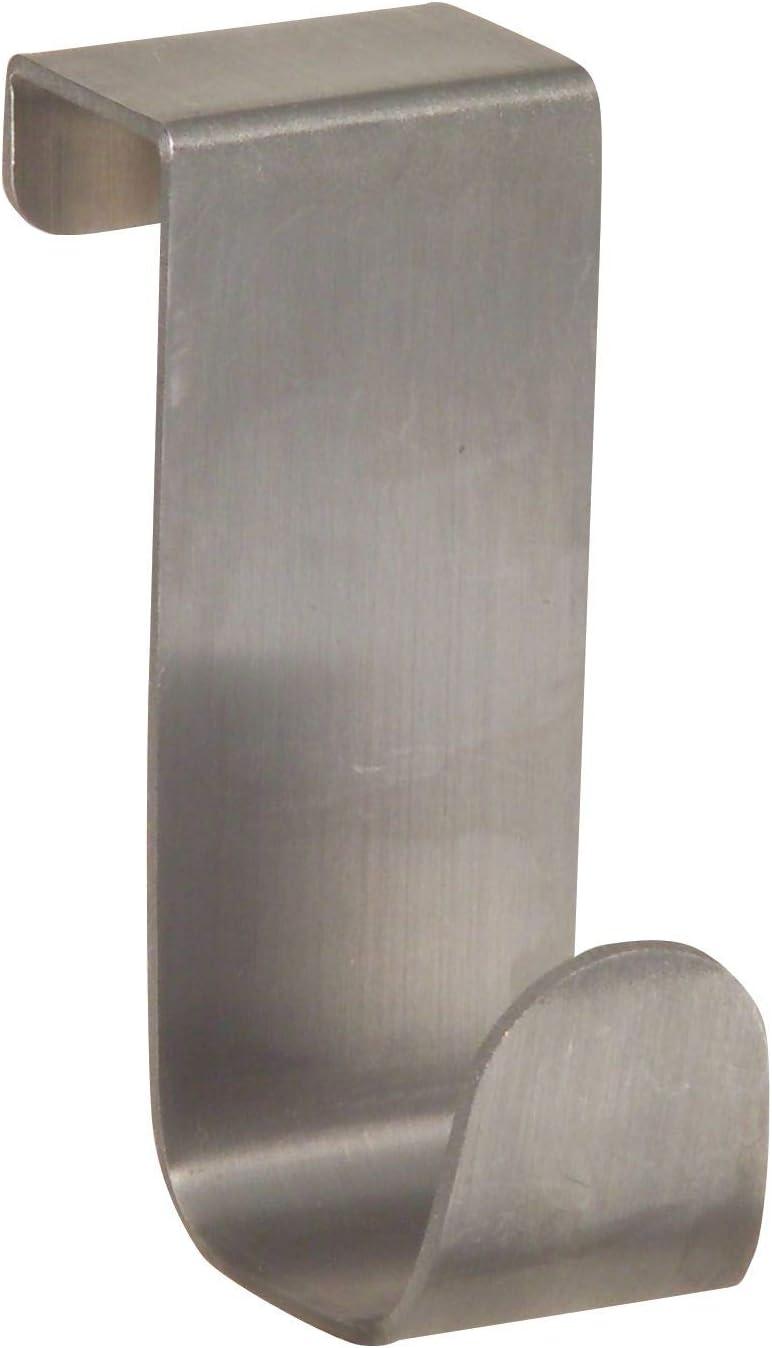 iDesign 29420 Towel Hook, Over-Cabinet, Brushed Stainless Steel