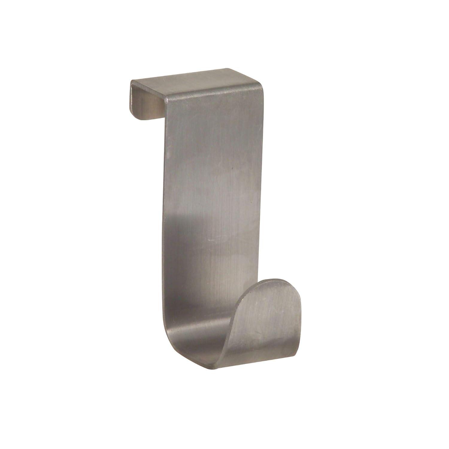iDesign 29420 Towel Hook, Over-Cabinet, Brushed Stainless Steel