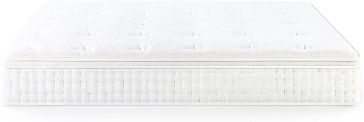 Zinus Euro Top 12" Hybrid Mattress - Comfort Foam and Pocket Spring, Adult, Full