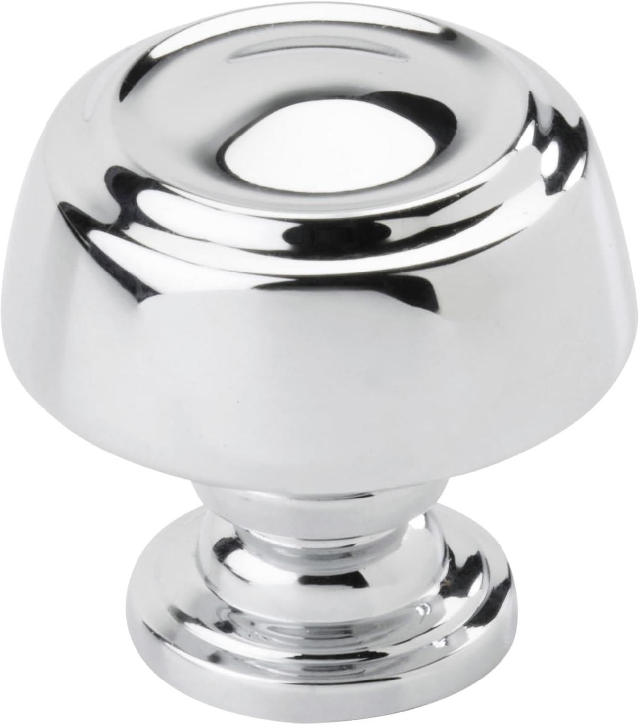 Kane 1-3/16 inch (30mm) Diameter Polished Chrome Cabinet Knob