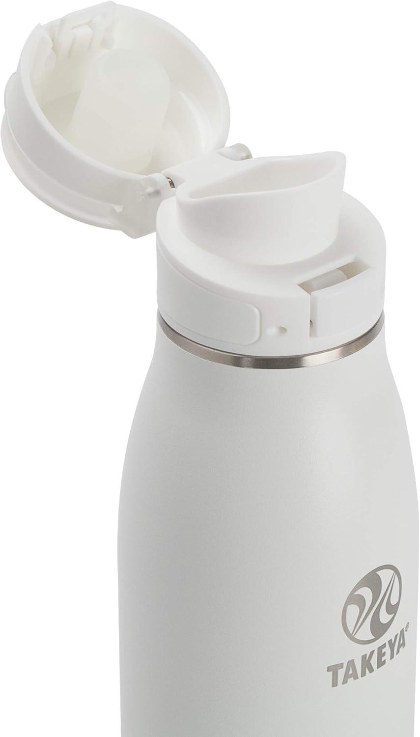 Arctic White Stainless Steel Insulated Travel Mug with Twist Lid, 17 oz