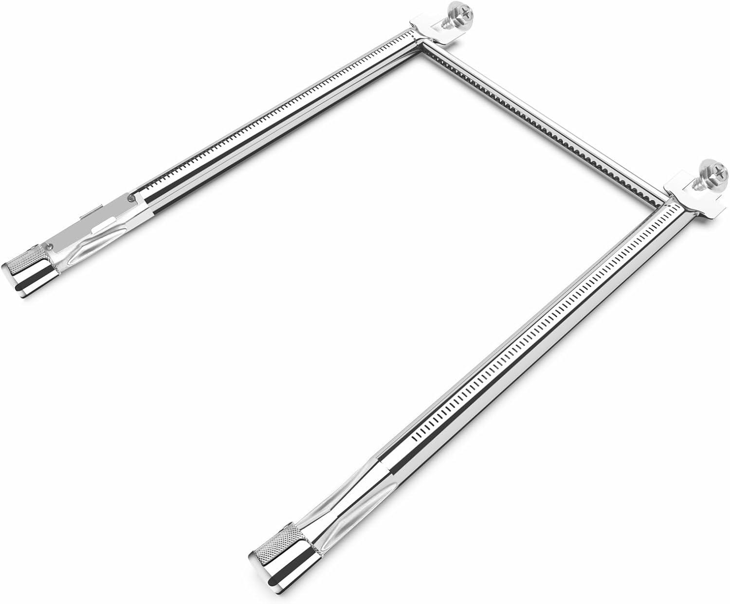 Uniflasy 69785 18 Inch Grill Burner for Weber Spirit I & II 200 Series Spirit E-210 E-220 Spirit S-210, S-220 Gas Grills with Up Front Control Tube Pipe 304 Stainless Steel