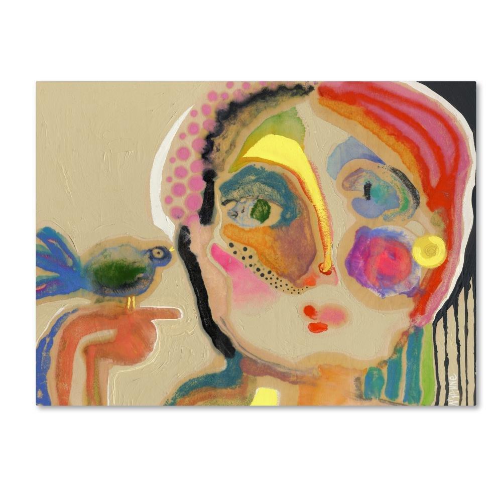 Trademark Fine Art - 14"x19" Wyanne 'The Talker' Canvas Art