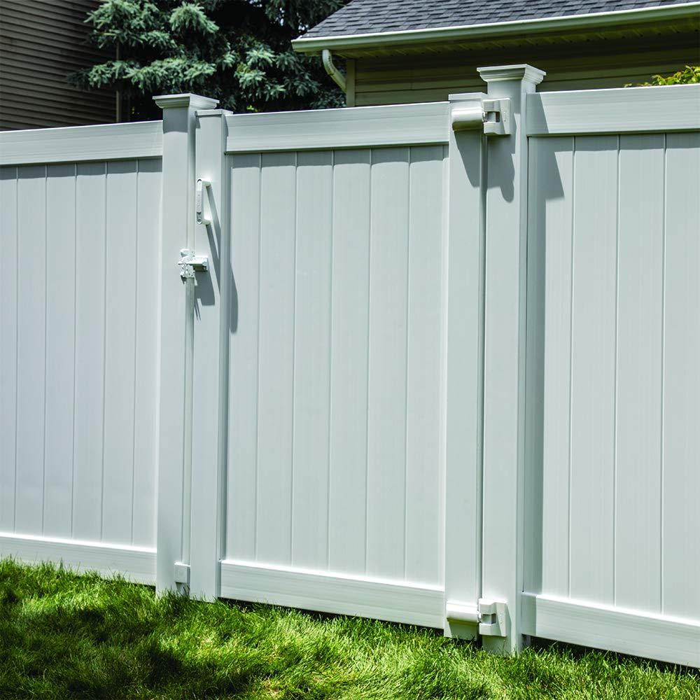 Barrette Outdoor Living Heavy-Duty Modern Wrap Hinge Stainless Steel (Set of 2)