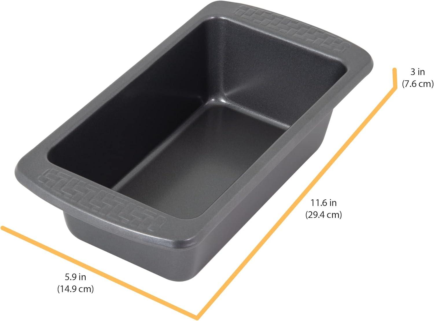 Gray Carbon Steel Non-Stick 11.6 in. Loaf Pan