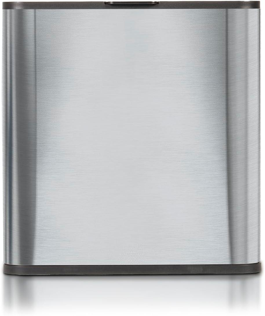 1.5 Gallon Roomate Stainless Steel Under Counter Trash Can with Clorox Odor Protection