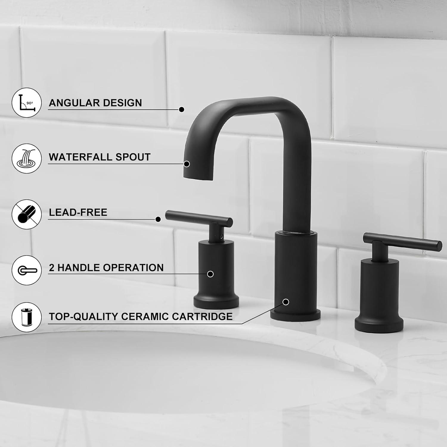 Widespread 2-handle Bathroom Faucet