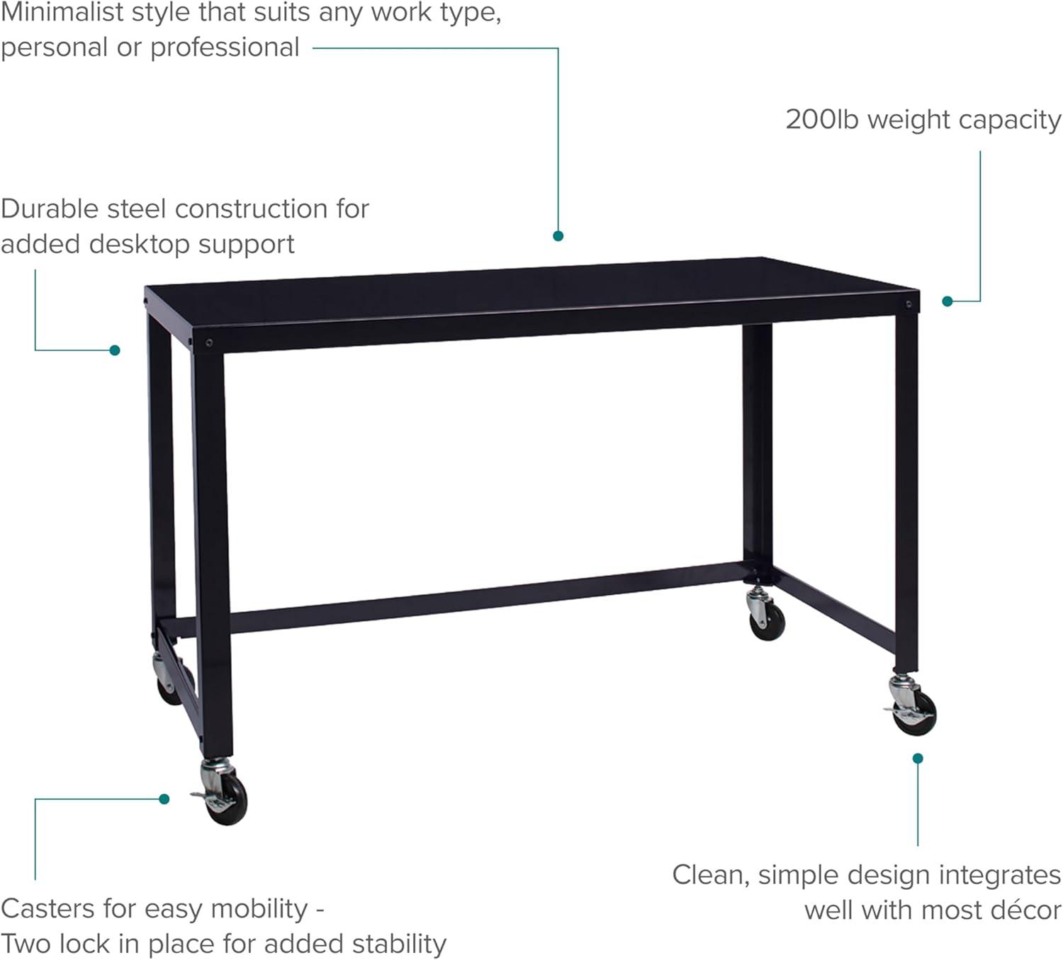 Space Solutions Mobile Desk Steel