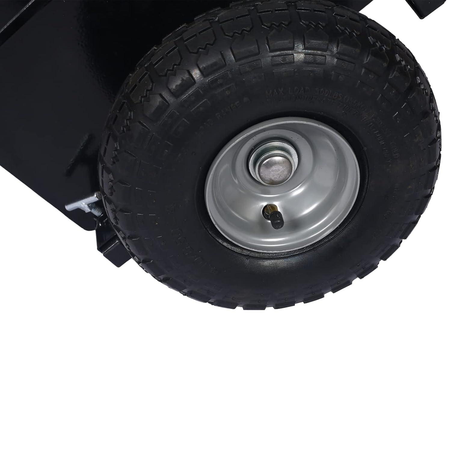 Holaki Heavy Duty Panel Dolly, Adjustable Panel Dolly, Pneumatic Wheels 600-Lb. Capacity Door Dollys with 10inch Pneumatic Wheels for Moving
