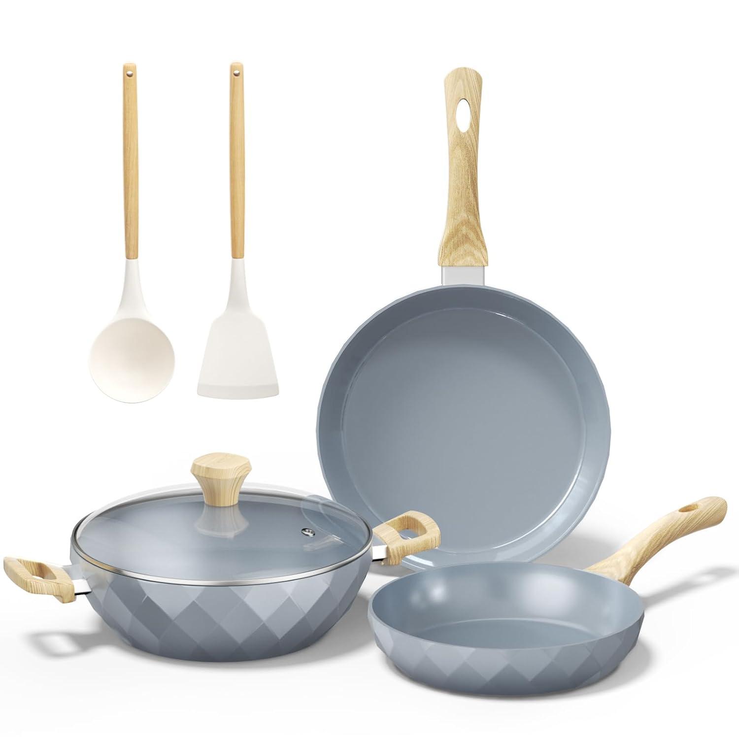 Ceramic Nonstick Pots and Pans Set