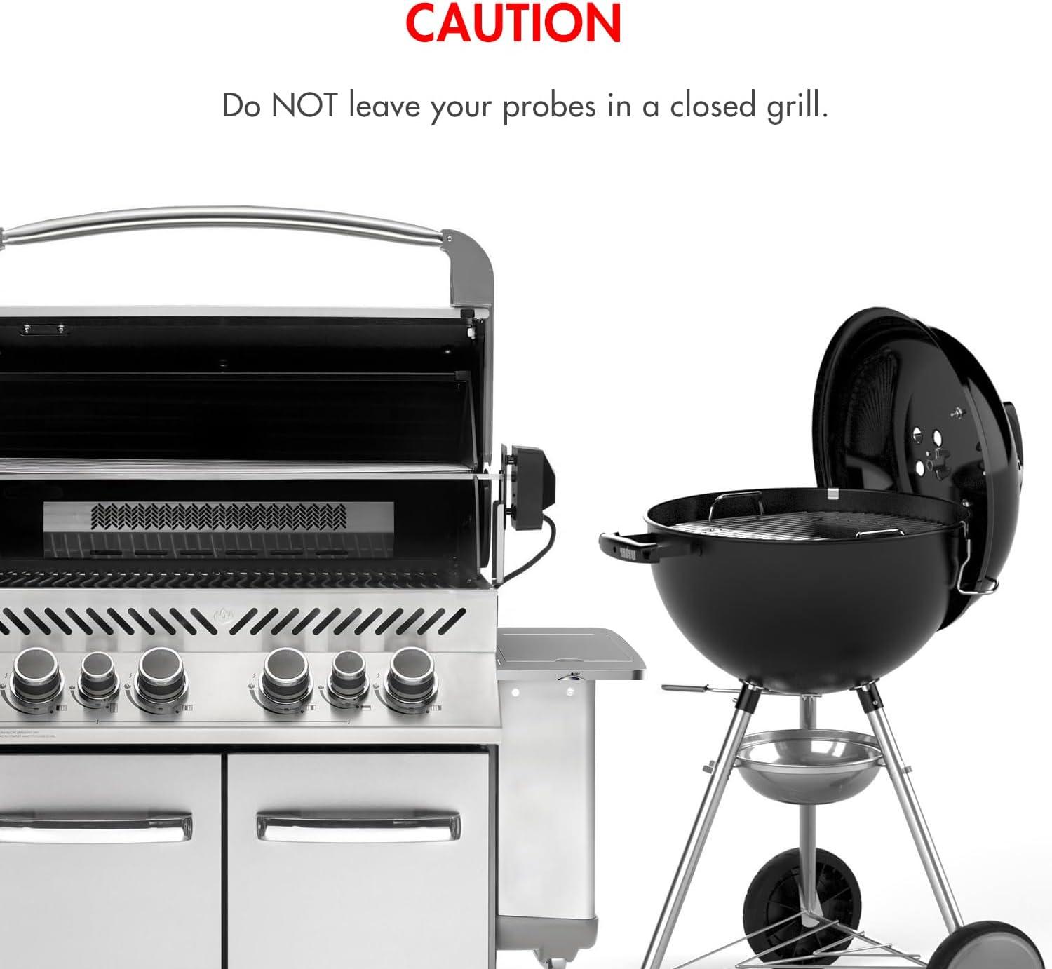 Tenergy Solis Digital Meat Thermometer, APP Controlled Wireless Bluetooth Smart BBQ Thermometer w/ 6 Stainless Steel Probes, Large LCD Display, Carrying Case, Cooking Thermometer for Grill & Smoker