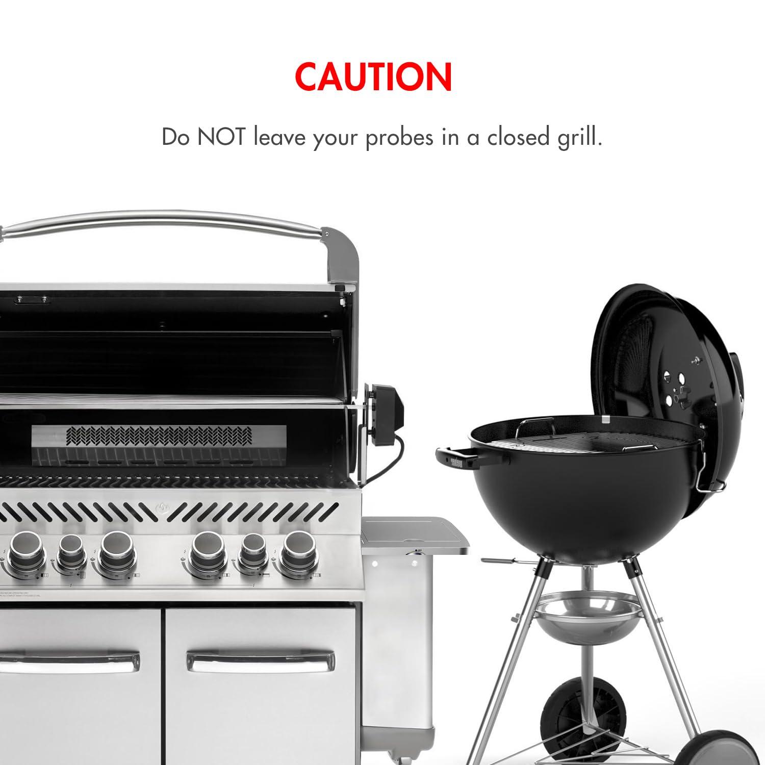 Tenergy Solis Digital Meat Thermometer, APP Controlled Wireless Bluetooth Smart BBQ Thermometer w/ 6 Stainless Steel Probes, Large LCD Display, Carrying Case, Cooking Thermometer for Grill & Smoker