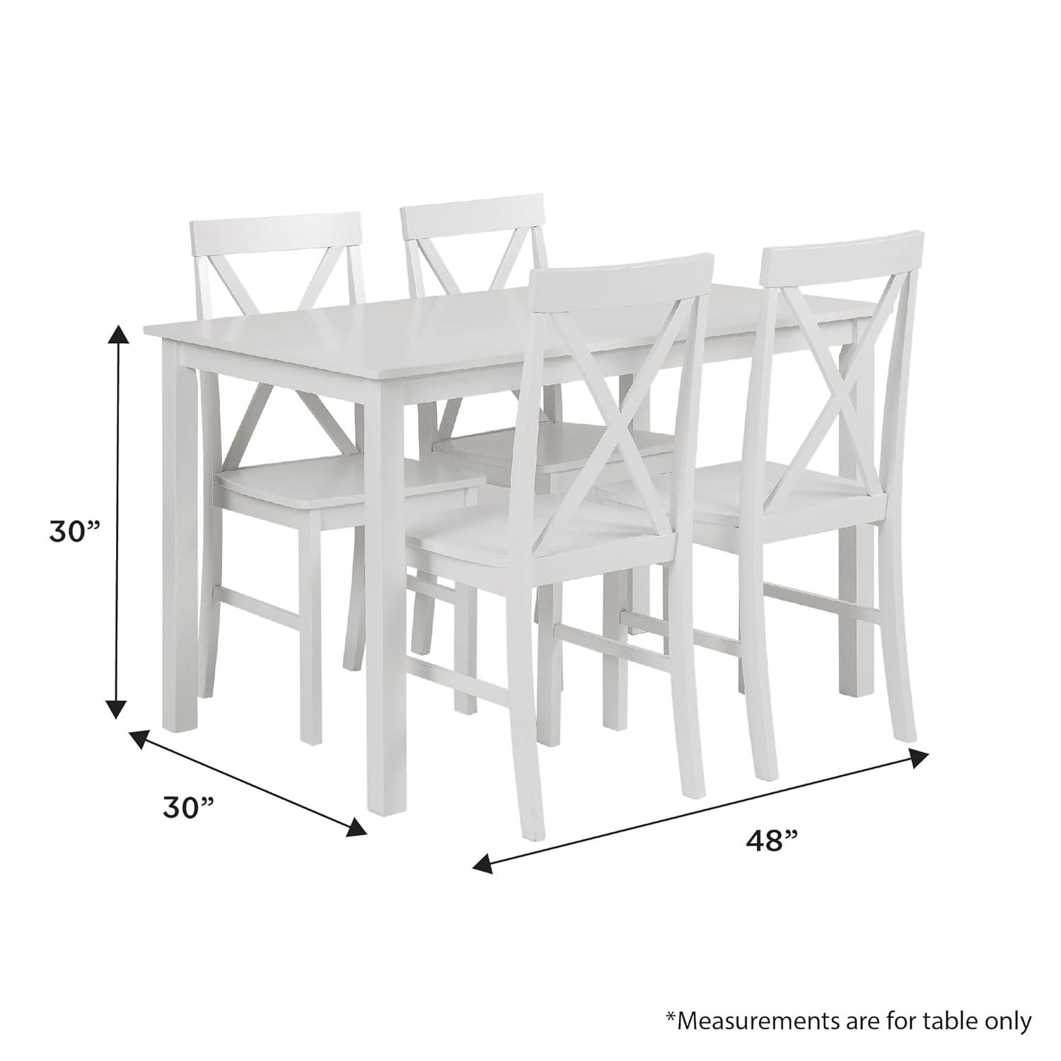 5 - Piece Dining Set with X-Back Chairs
