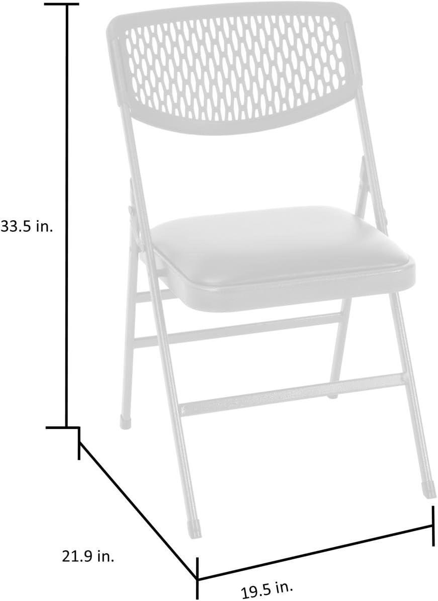 COSCO Ultra Comfort Commercial XL Premium Fabric Padded Folding Chair