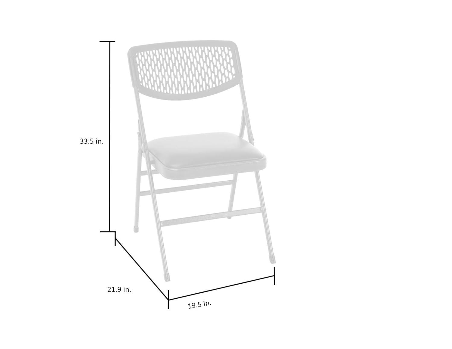 COSCO Ultra Comfort Commercial XL Premium Fabric Padded Folding Chair